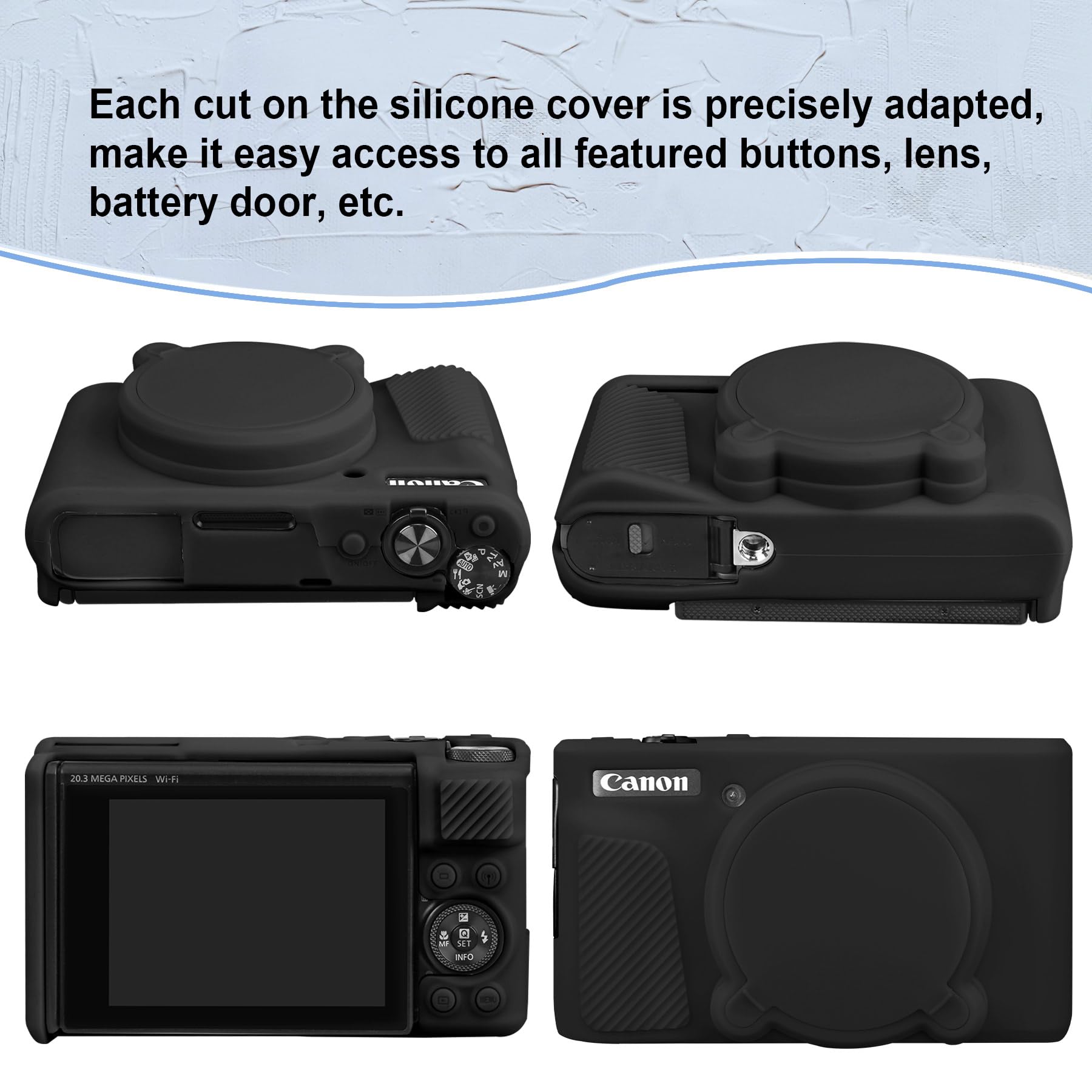 Amazon.com : Canboc Camera Silicone Case for Canon PowerShot SX740